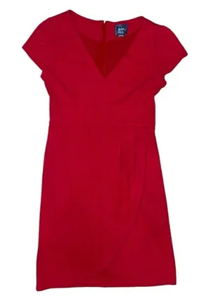 Maeve Anthropologie Womens Medium Splitshade Red Pullover Tulip Dress size M thumbnail 1