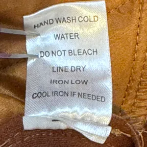 1420 | Hyfve Western Faux Suede Snap‎ Front Shacket Shirt Cognac Brown Womens L thumbnail 8