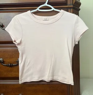 John Galt pink crop top thumbnail 1