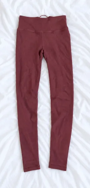 Fabletics Ribbed High-Waisted Leggings – XS thumbnail 1