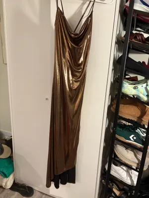 ASTR The Label Dress Midi Metallic thumbnail 2