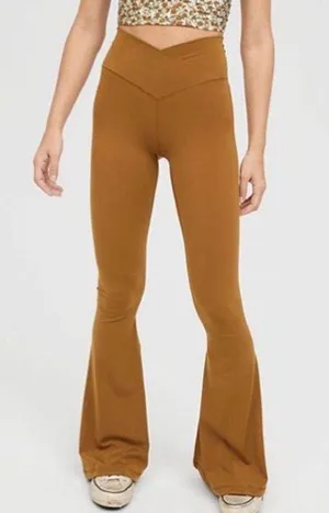 Aerie Crossover Flare Leggings thumbnail 1
