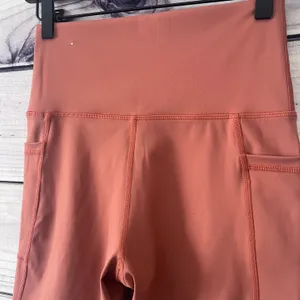 Aerie American Eagle Offline Rust Orange High Rise Bike Shorts thumbnail 4