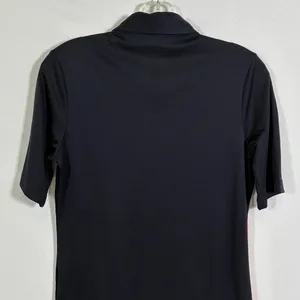 Zyia Active Womens Black Rainbow Stripe Snap Polo Shirt Short Sleeve Small thumbnail 5