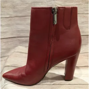 Sam Edelman Raelle Cabernet Red Leather Ankle Boot Size US 7 thumbnail 4