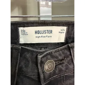 Hollister High Rise Washed Black Flare Jeans 00 25x31 NWT Y2K Dark Academia Edgy thumbnail 3
