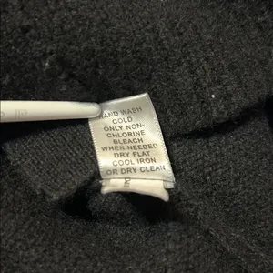 Banana Republic Black Ribbed Cardigan Size Medium Wool Cashmere Blend thumbnail 5