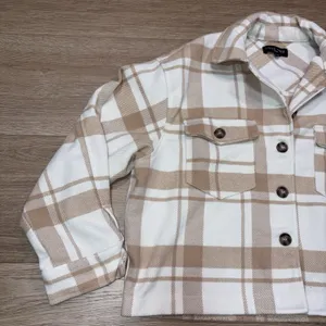 Love Tree Boutique Women's Plaid Button Up Jacket Size Large thumbnail 11