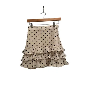 Bardot Spot Rah Rah Skirt Polka Dot Ruffle‎ Mini Cream Black US 4 XS Coquette thumbnail 3