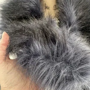 Club Monaco Faux Fur Pull Through Scarf Womens OS‎ Black Winter Collar Stole thumbnail 5