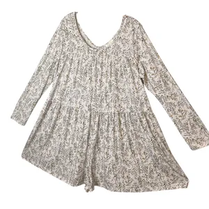 RD Style Floral Print Long Sleeve Tiered Mini long sleeve romper Cottagecore‎ Boho Chic thumbnail 1