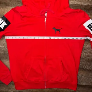 Victoria’s Secret PINK Jacket Women’s Size Large Red/Black/White thumbnail 5