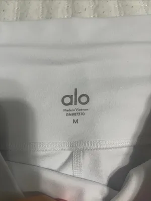 ALO Yoga White High-Rise Leggings thumbnail 3