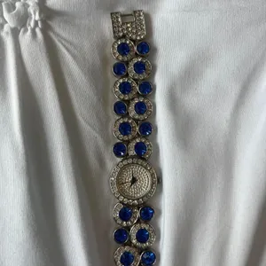 Silver And Blue Suzanna Somers Rhinestone‎ Watch thumbnail 5