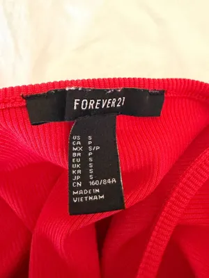 Forever 21 Red body suit tank thumbnail 4