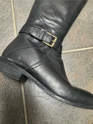 Tory Burch Adeline Riding Boots Knee High Equestrian Leather Black 7.5 Classic thumbnail 6
