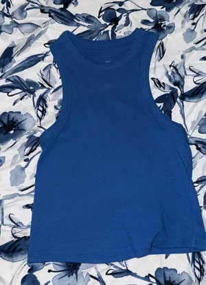 Anthropologie Blue Tank thumbnail 1