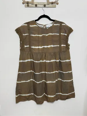 Anthropologie Corey Lynn Calter Brigid Tie-Dye Brown Tunic/ Mini Dress M thumbnail 3