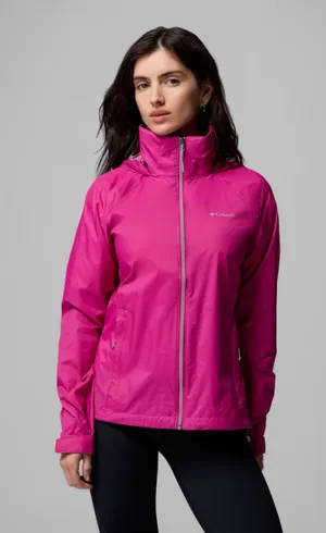 Columbia Purple Full Zip Rain Jacket Size L (21” PTP) thumbnail 1