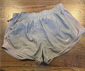 Nike Women's Dri-fit lined Light Gray Athletic Shorts thumbnail 1