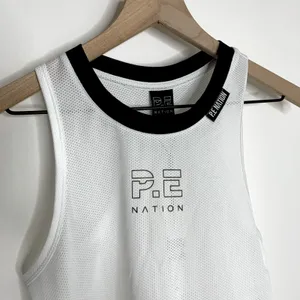 P.E Nation optic white Courtside Tank Womens New Small thumbnail 4