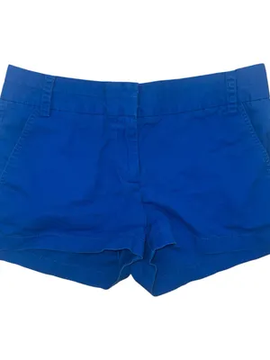 J. Crew Cobalt Blue 100% Cotton Chino Shorts Size 4 thumbnail 2
