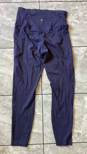 Halara NWOT Womens High Waisted Pocket Leggings Navy Blue Athletic Yoga Pants M thumbnail 1