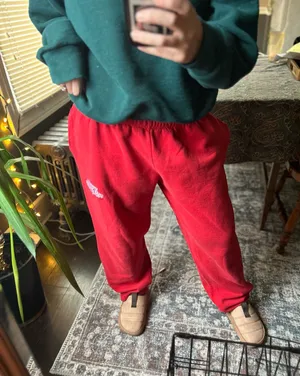 Gildan red sweatpants thumbnail 1