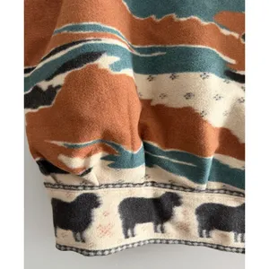 Free People Mountain Top Sweatshirt Black‎ Sheep Combo Women's Size Small thumbnail 10