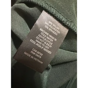 Rachel Zoe Hunter Green Slim Ankle Trousers Gold Button High Rise Pants 6‎ thumbnail 7