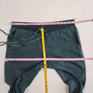 Mono B Pull-on Lightweight Pants Dark Teal Blue Tencel Cropped Size L thumbnail 7