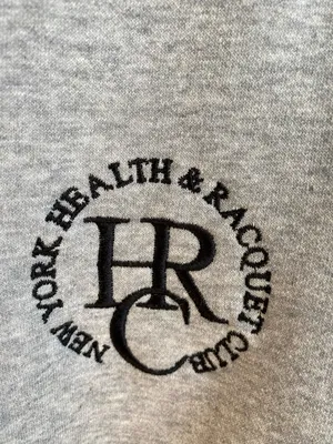 My Call New York Health and Racquet Club Crop Collared Sweatshirt Gray thumbnail 8