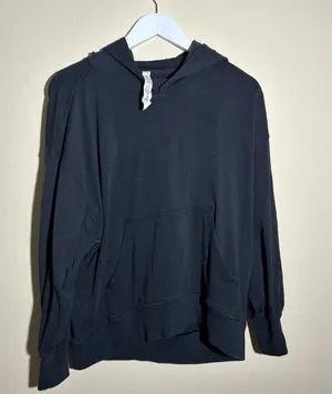 Lululemon Hoodie Sweatshirt Size 6 Black Multicolor Speckled thumbnail 1