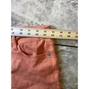 Judy Blue Coral Pink Garment Dyed Denim Frayed Hem Shorts JB150217 Medium thumbnail 6