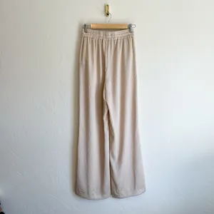Zara | Wrinkle Satin Effect Double-Breasted Blazer & Wide Leg Pants Set thumbnail 11