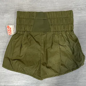 Free People High Waist Olive Shorts thumbnail 2