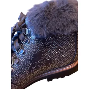 INC Lace Up Bejeweled Winter Cold Weather Boots 7.5 thumbnail 9
