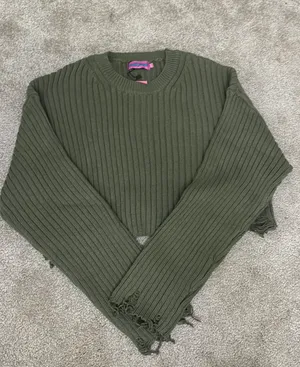 Edikted Green Sweater thumbnail 2