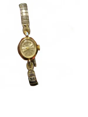 Vintage Acqua by Timex Women's Mechanical Watch Two-Tone Oval Stretch Band WORKS thumbnail 2