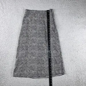 Motel Rocks Abstract Midi Skirt Women XS Pebble Print A-Line Monochrome Office Siren Classic thumbnail 6