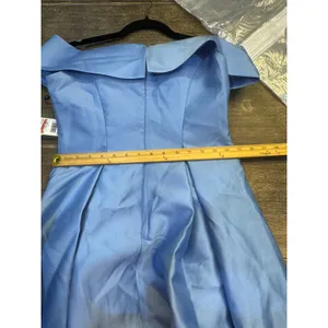 Adrianna Papell Off-the-Shoulder Mikado Gown Bluebell Size 4 MSRP $229 thumbnail 9