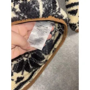 Carhartt‎ Women's Loose Fit Fleece Pullover Oat Milk/Black Fairisle Size L thumbnail 5