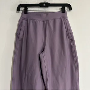 Lululemon Adapted State High-Rise Fleece Jogger Full Length Purple Ash Size 0 thumbnail 3