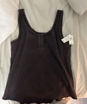 Aerie Brown Tank Top thumbnail 1