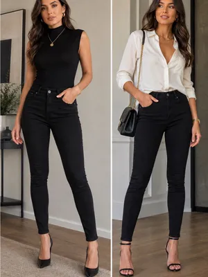 Levi's Black High-Rise Skinny Jeans for Women thumbnail 2