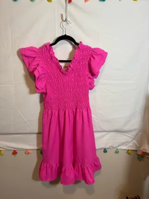 Ces Femme Pink Ruffle Dress thumbnail 3