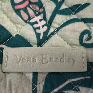 Vera Bradley RETIRED: | Mint Flowers pattern medium size crossbody purse thumbnail 2