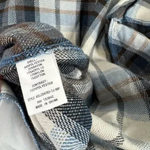 MELLODAY Blue Plaid Shacket XL Oversized Flannel Jacket‎ Lightweight Coat thumbnail 5