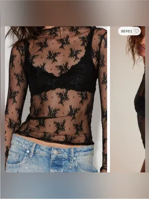 NWT Free People Intimately Lady Lux Layering Top - black - XS thumbnail 5
