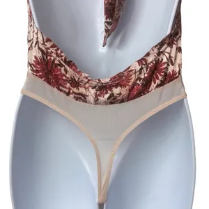 Intimately Free People There She Goes Floral Halter Bodysuit Romantic Combo XS thumbnail 8